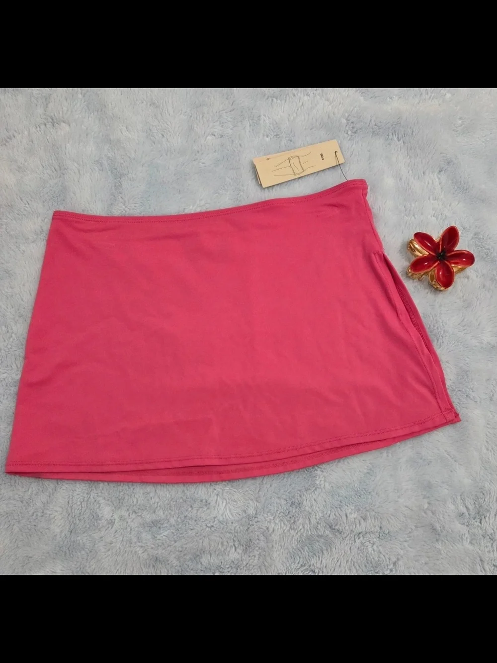 Classic Pink Pull-On Mini Skirt